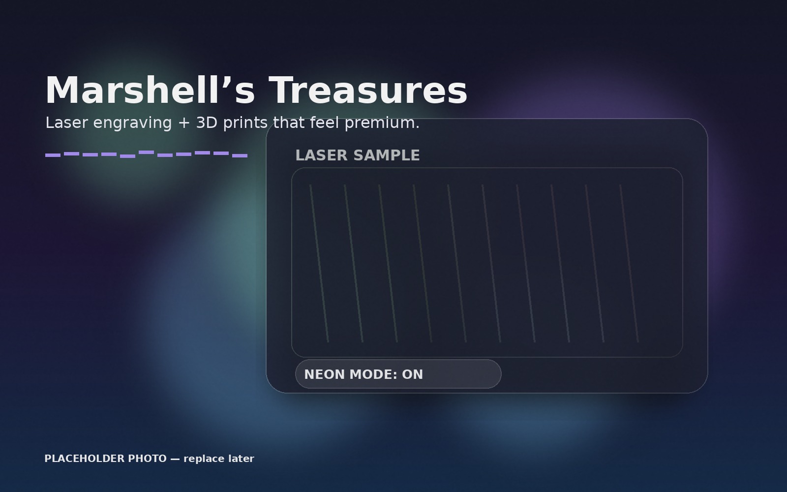 Placeholder hero image (replace later)